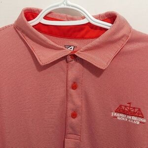Ahead USA Golf Polo Shirt Mens Size Large Franlkin Bridge Golf Country Club Logo
